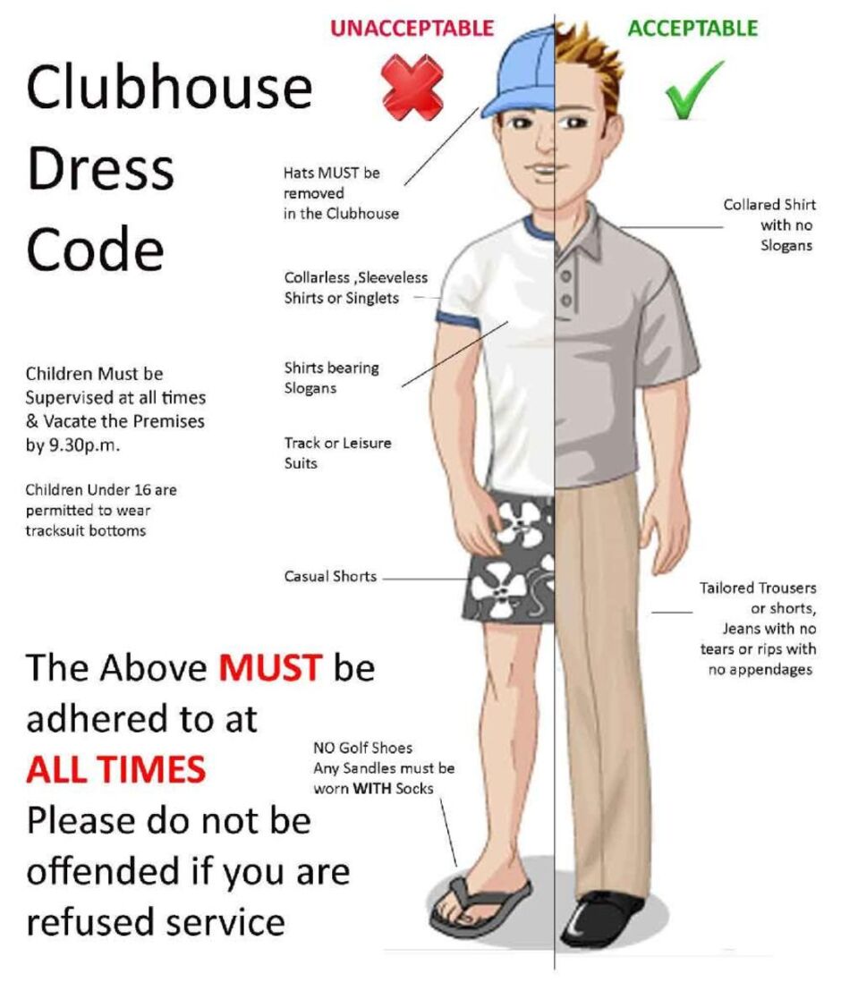Updated Golf Attire Dress Code